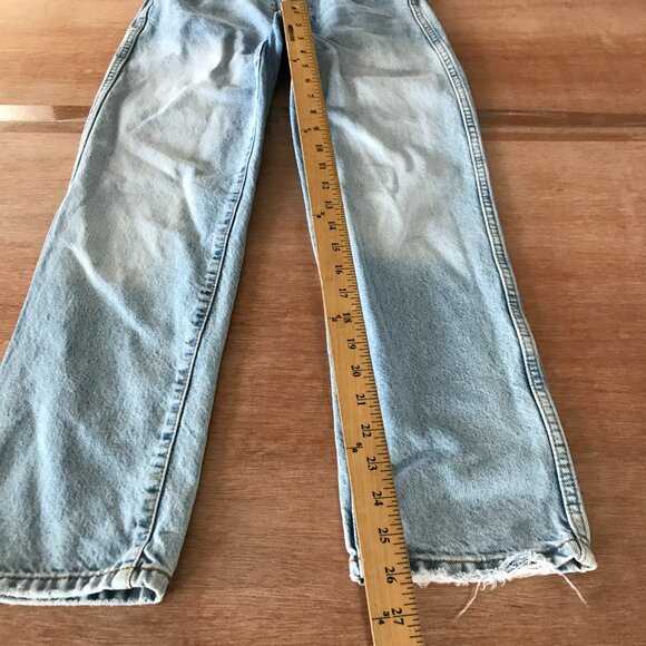 Revice Jeans Women 24 Blue Mid Rise Button Fly Medium Wash Stretch Preppy 18218 - Picture 7 of 14